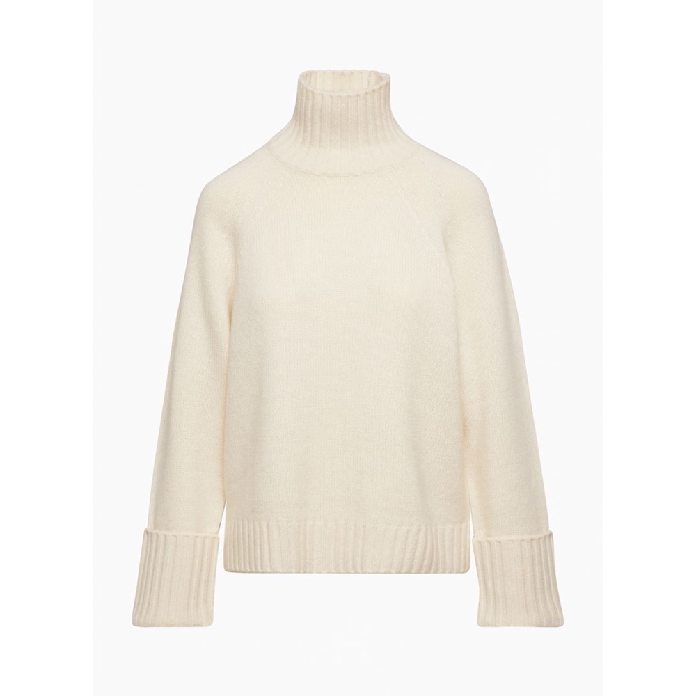 Wilfred Luxe Cashmere Jan Sweater in whisper white, size XS